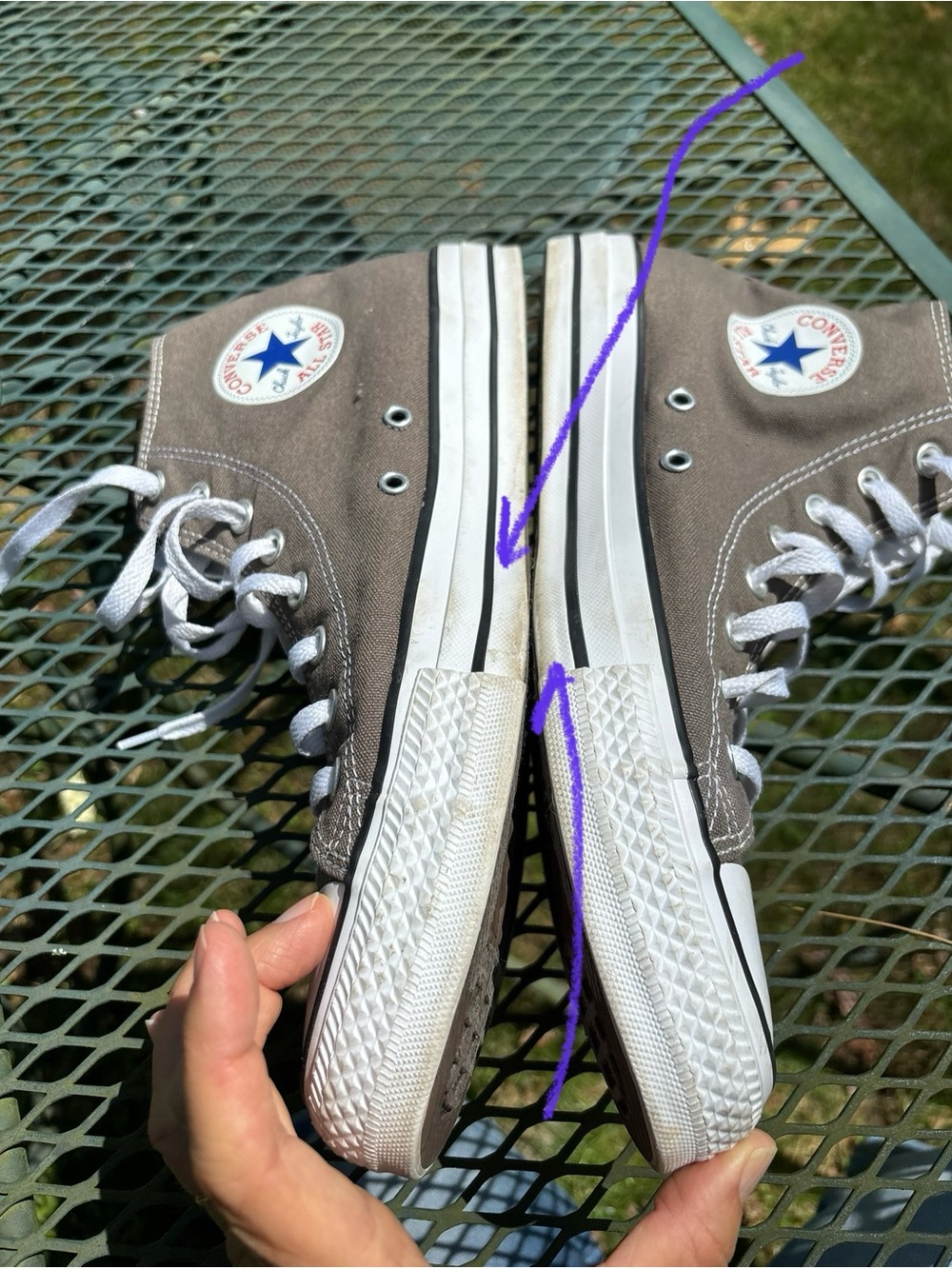 Converse Men’s Charcoal Gray Chuck Taylor All Star High Top Sneakers, M 11, W 13 - Picture 10 of 12